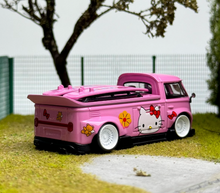 Load image into Gallery viewer, Flame 1:64 Pink VW T1 RWB Pickup Camper Kombi Model Diecast Metal Car New Collection
