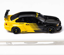 Load image into Gallery viewer, 1:64 Black Yellow M3 E46 Pandem Coupe Sports Model Diecast Resin Car BN
