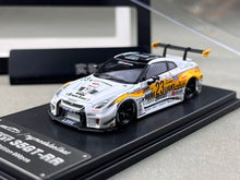 Load image into Gallery viewer, MC 1:64 White GTR R35 LBWK RR #23 Light Sports Model Diecast Metal Car New Collection
