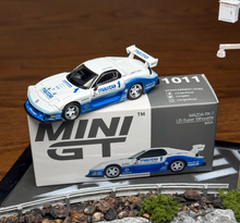 Load image into Gallery viewer, MINIGT 1:64 White Blue Mazda RX7 LB IMSA Sports Model Diecast Metal Car New Collection

