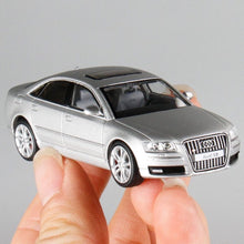 Load image into Gallery viewer, JKM 1:64 Silver S8 D3 Sedan Sports Model Diecast Metal Car New Collection
