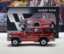 Load image into Gallery viewer, Masdi 1:64 Red Land Cruiser LC76 ORV SUV Sports Model Diecast Metal Car New Collection
