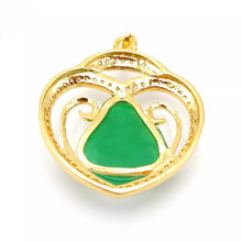 Load image into Gallery viewer, Nature Jade Laughing Budha Pendant Necklace Gift Jewelry charm Blessing Lucky g
