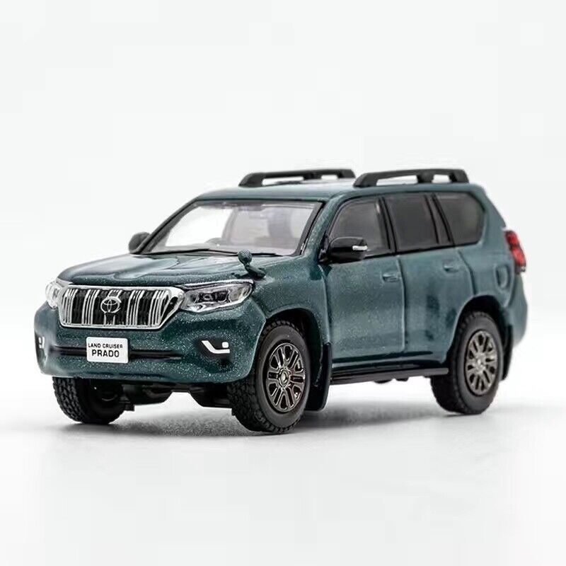 GCD 1:64 Green Land Cruiser LC150 Prado Off Road SUV Model Diecast Metal Car