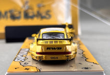 Load image into Gallery viewer, ZJWJ 1:64 Yellow RWB 964 Bicycle Bike Sports Model Diecast Metal Car New Collection
