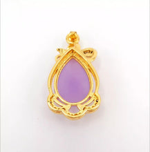 Load image into Gallery viewer, Nature Jade Water Drop Pendant Necklace Gift Jewelry charm Blessing Lucky New e
