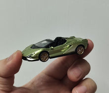 Load image into Gallery viewer, TSC 1:64 Green Sian Racing Sports Model Diecast Metal Car New Collection
