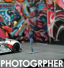 Load image into Gallery viewer, 1:64 Painted Figure Mini Model Miniature Car Scenes Resin Toy Photographer Girl
