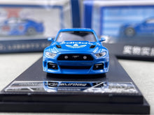 Load image into Gallery viewer, Liberty 1:64 Blue Mustang Muscle Widebody Sports Model Diecast Metal Car New Collection

