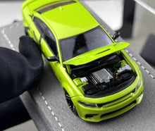 Load image into Gallery viewer, Elite 1:64 Green Charger SRT Engine Sedan Sports Model Diecast Metal Car New Collection
