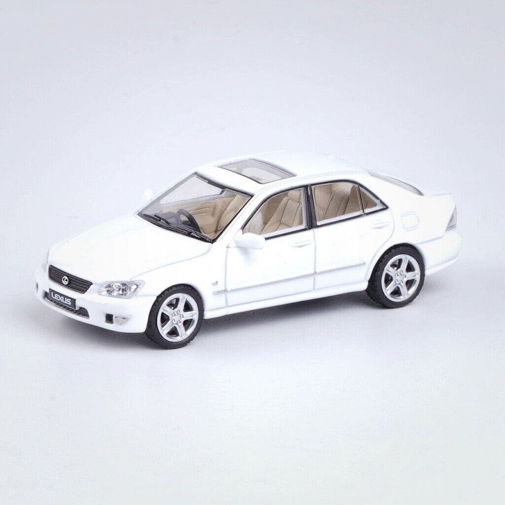 JKM 1:64 White JDM IS300 Sedan Sports Model Metal Diecast Car New