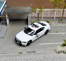 Load image into Gallery viewer, Rollin 1:64 2008 White CHP Police Charger Muscle Model Diecast Metal Car New Collection
