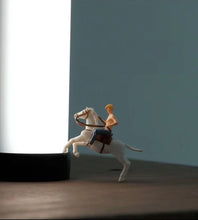 Load image into Gallery viewer, 1:64 Painted Figure Mini Model Miniature Car Scenes Resin Toy Horse Riding Man
