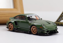 Load image into Gallery viewer, DCM 1:64 Green RWB 993 Classic Sports Model Diecast Metal Car New Collection
