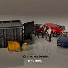 Load image into Gallery viewer, 1:64 Painted Figure Model Miniature Resin Diorama Toy Sand Four People Container
