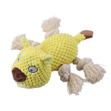 Load image into Gallery viewer, Dog Squeaky Toys Chew Puppy Fluffy Toy Durable Fabric Rope Teeth Grinding PET
