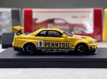 Load image into Gallery viewer, FS 1:64 Yellow JDM Skyline GTR R34 #1 Sports Model Diecast Metal Car New Collection

