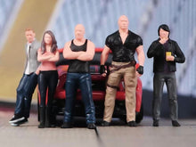 Load image into Gallery viewer, 1:64 Painted Figure Model Miniature Resin Diorama Sand Driver Speed Car Lady Man
