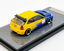 Load image into Gallery viewer, NA 1:64 Yellow Spoon #95 Civic Type R EK9 Sports Model Diecast Resin Car New Collection
