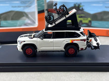 Load image into Gallery viewer, GCD 1:64 White Sequoia XK80 ORV Motorboat Bike Model Diecast Metal Car New Collection
