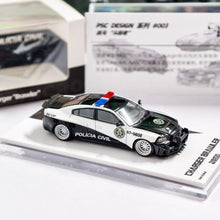 Load image into Gallery viewer, PSC 1:64 Charger Brawler Police Widebody Sport Model Diecast Metal Car Box New Collection

