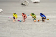 Load image into Gallery viewer, 1:64 Painted Figure Model Miniature Resin Diorama Sand Kayak Kayaker Canoeman
