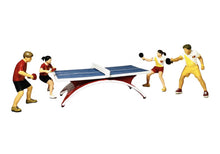 Load image into Gallery viewer, 1:64 Painted Figure Mini Model Miniature Resin Diorama Pingpong Table tennis Set
