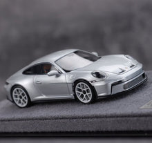 Load image into Gallery viewer, 1:64 DPM Silver 911 992 ST Sports Model Diecast Resin Car New Collection
