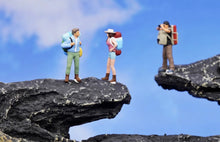 Load image into Gallery viewer, 1:64 Painted Figure Model Miniature Resin Diorama Toy Hiker Climber Backpacker New Collection
