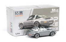 Load image into Gallery viewer, Poprace 1:64 Grey Singer 964 Targa Racing Sports Model Diecast Metal Car New Collect
