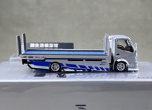 Load image into Gallery viewer, Supcar 1:64 Silver H300 Flatbed Trailer Truck Model Diecast Metal Car New Collection
