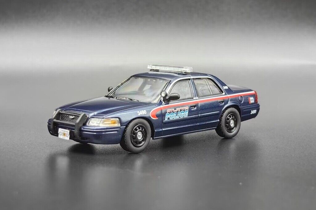 Rollin 1:64 AIT CV CROWN VICTORIA Atlanta Police APD Model Diecast Metal Car