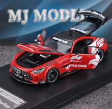 Load image into Gallery viewer, MJ 1:64 Red AMG GT Black Series Safty Sports Open Model Diecast Metal Car New Collection

