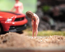 Load image into Gallery viewer, 1:64 Painted Figure Model Miniature Resin Diorama Sand Toy Bent Girl Lady Bikini

