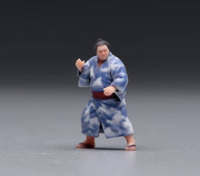 Load image into Gallery viewer, 1:64 Painted Figure Model Miniature Resin Sand Japanese Kimono Sumo Wrestler Men

