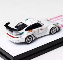 Load image into Gallery viewer, 1:64 Luminous White RWB 993 Cartoon Classic Sports Model Diecast Metal Car BN
