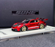 Load image into Gallery viewer, 1:64 SUHE Red 992 GT3 RS Sports Model Diecast Resin Car New Collection
