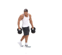 Load image into Gallery viewer, 1:64 Painted Figure Model Miniature Resin Diorama Scene Sand Gym Man Exercise T
