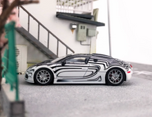 Load image into Gallery viewer, Mortal 1:64 Black White Veyron SS Racing Sports Model Diecast Metal Car New Collection
