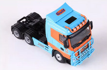 Load image into Gallery viewer, MJ 1:64 Blue Gulf SANY Trailer Container Truck Model Diecast Metal Car New Collection
