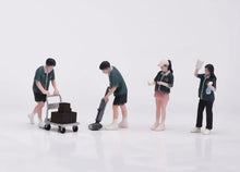 Load image into Gallery viewer, 1:64 Painted Figure Model Miniature Resin Sand Diorama Supermarket Staffs Set
