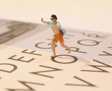 Load image into Gallery viewer, 1:64 Painted Figure Model Miniature Resin Diorama Sand Beach Volleyball Sports
