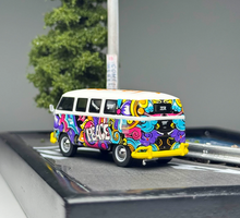 Load image into Gallery viewer, Minigt 1:64 Graffti VW T1 Mini Van Sports Model Diecast Metal Car New Collection
