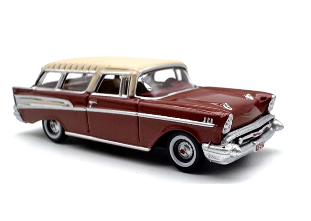 1:87 Red Station Wagon Classic Sports Model Diecast Metal Car New Collection