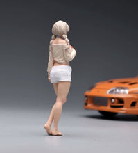 Load image into Gallery viewer, 1:24 Painted Figure Model Miniature Resin Diorama Fashion Short Brown Hair Woman
