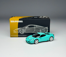 Load image into Gallery viewer, TOC 1:64 Blue FE458 Speciale Sports Model Diecast Metal Car New Collection
