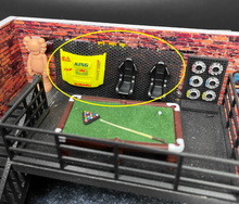 Load image into Gallery viewer, 1:64 Racing Seat Hood Garage Display Scene Model Resin For Car New
