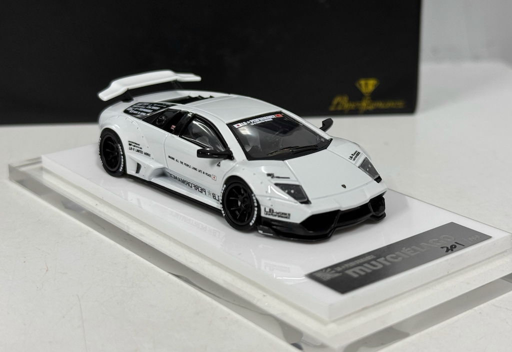 Onemodel 1:64 White LP670-4 Murcielago LB Model Diecast Resin Car New Collection