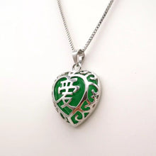 Load image into Gallery viewer, Nature Jade Love Pendant Necklace Gift Jewelry charm Blessing Adore Jewelry c
