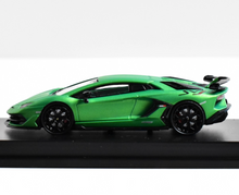 Load image into Gallery viewer, JY 1:64 Green Aventador SVJ LP770-4 Sports Model Diecast Metal Car New Collection
